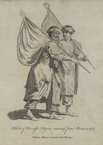 Kleding van Moorse Pelgrims terugkerend van Mekka in 1586 door English School